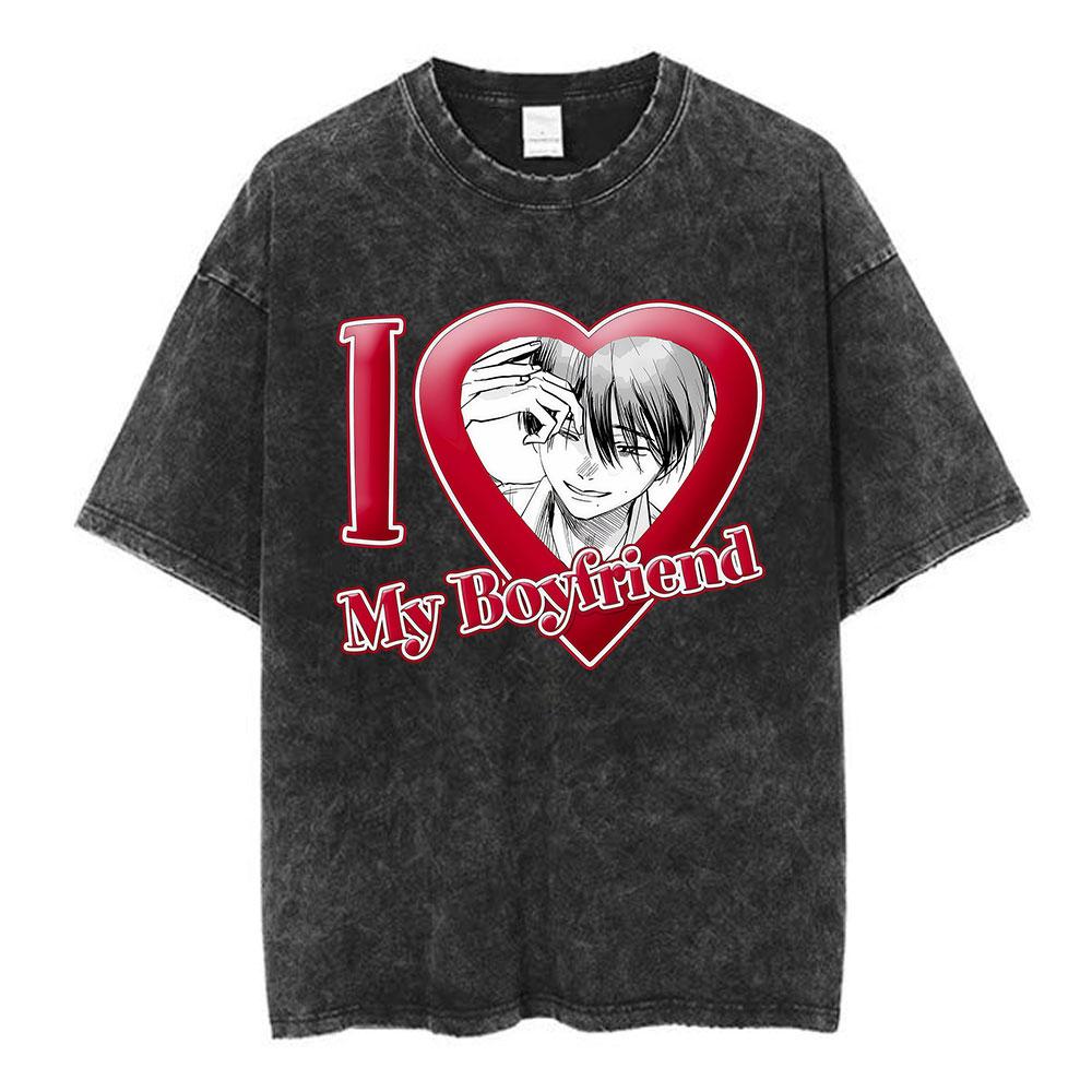 Vintage Washed Anime The Summer Hikaru Died TShirt Hikaru Yoshiki Fashion Harajuku Tshirts Mens Women Cotton Casual T Shirts