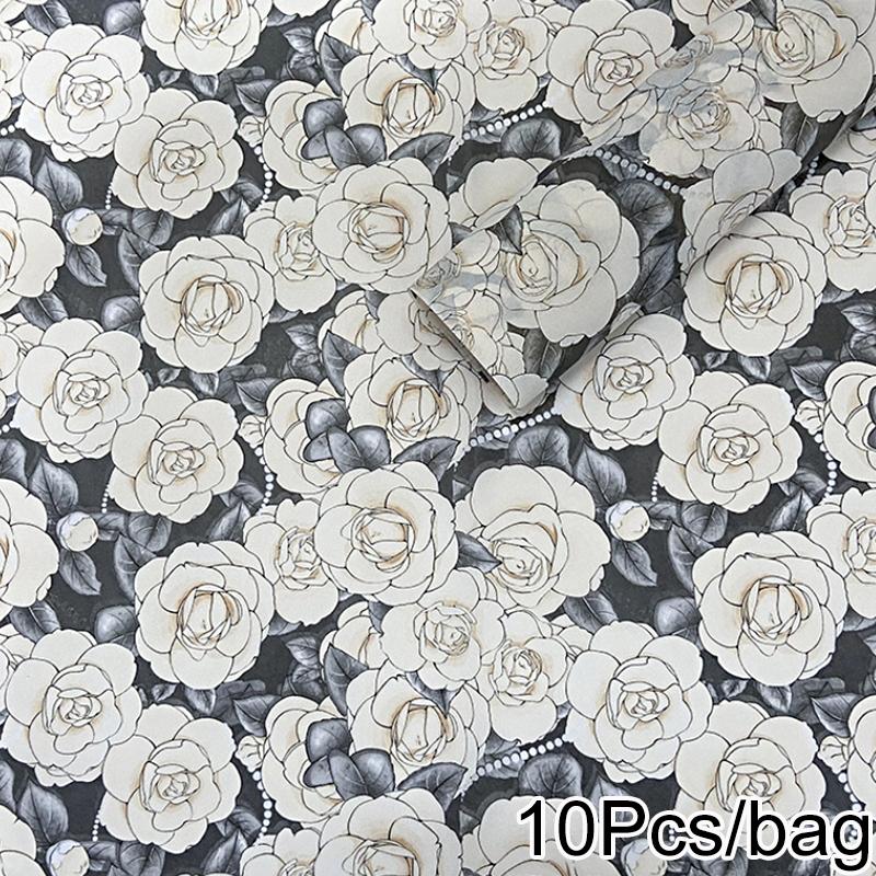 

10 листов цветочной оберточной бумаги Свадебный узор с котятами Элегантная бумага для наполнения коробок Упаковка подарков Доступно несколько вариантов