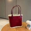 New Plush Faux Suede Sanded Handheld Tote Bucket Bag for Women Korean Fashion Casual Handbag Unique Design Female Shoulder Bag