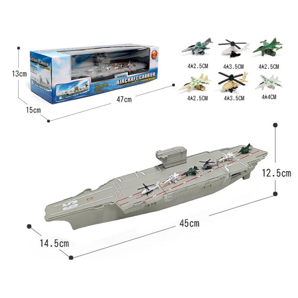 Realistic 3D Model Aircraft Carrier Model Wear-Resistant Ship Toy Boat Ship Models Kit Gift for Kids Children