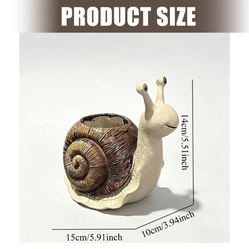 Cartoon Succulents Pots Snail Shape Succulents Planter Container Animal Planter Plant Pots Snail Flower Pot for Home Dec