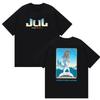 Jul Orange Velodrome D'or Et De Platine Alien Graphic T-Shirt Men Women French Rapper Cotton Streetwear Tops