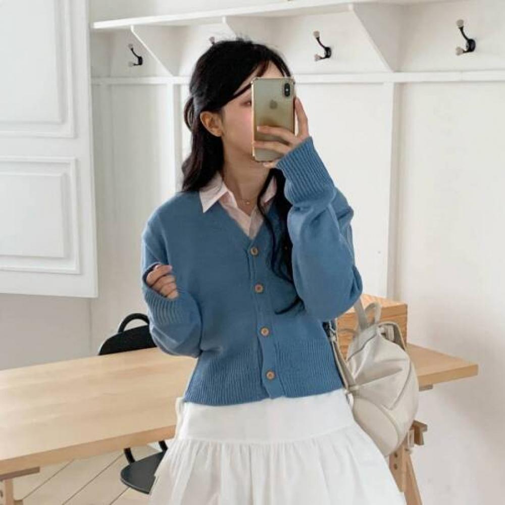 New ArriValS Open Run Women S Slim Fit V Neck Cropped Knit Cardigan