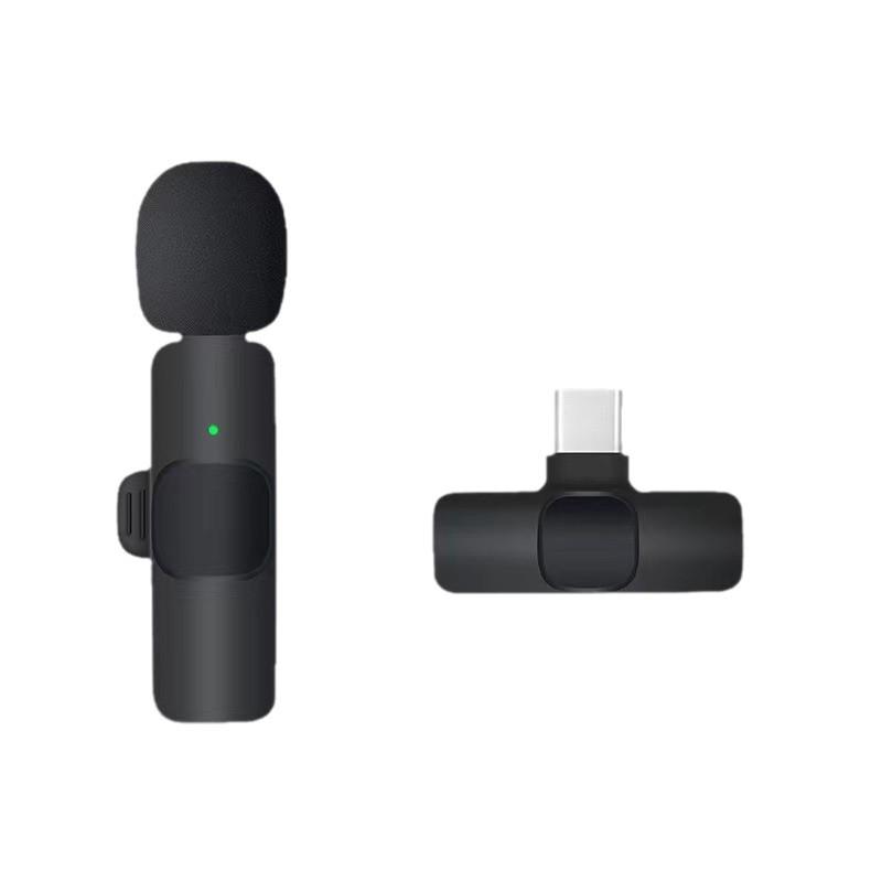Wireless Lavalier Microphone K1K9: Noise-Reducing, Mini Universal Mic for Outdoor Video Recording