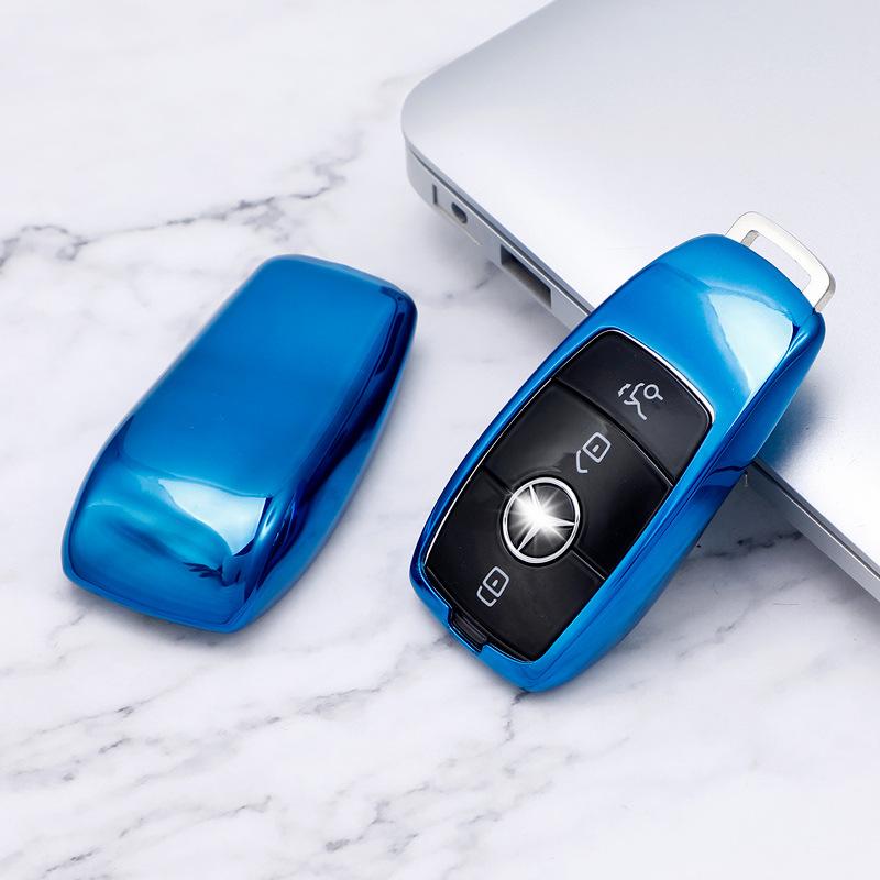 ECGP7 Soft TPU Car Key Case Cover for Mercedes-Benz A C E S Class GLA GLC GLE GL GLS CLA CLS AMG W205 W213 W177 W222 E200 E300 C260