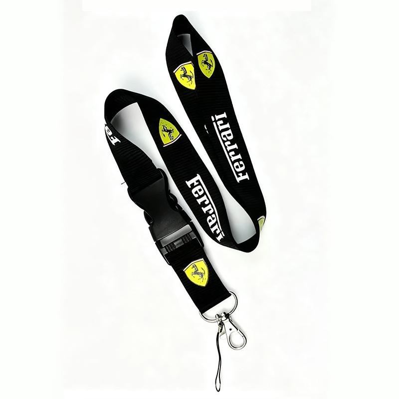 Ferrari Neck Strap Lanyard Car Keychain Key Holder Pendant For Ferrari SF90 Stradale SF90Spider 296 GTB 296 GTS Auto Accessories JW6