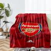 Coperta stampata a tema Arsenal Football Club - Perfetta per divano, letto, viaggi e uso all'aperto | Lavabile in lavatrice, accogliente e resistente.