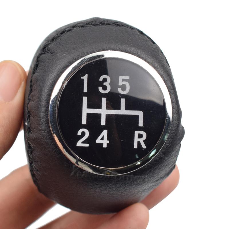 MT Transmission Car 5 6 Speed Gear Shift Knob Real Leather Car Styling For Fiat Ducato/Citroen Jumper&Relay/Peugeot Boxer 02-14