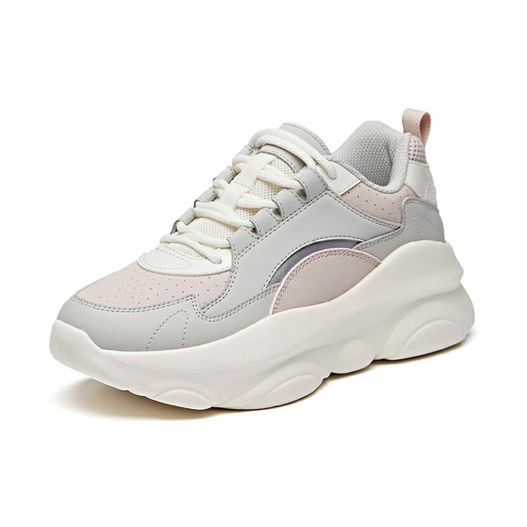 ANTA Life Collection Chunky Sneakers Women's Low top Gray White 122018887-2