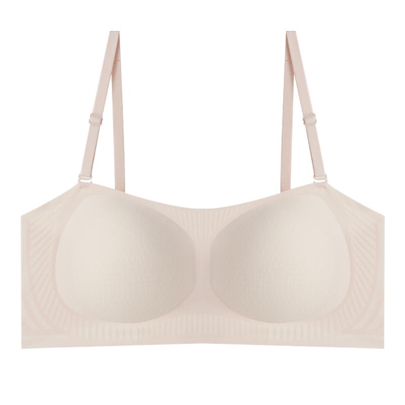 Women's Strapless Anti-Slip Support Lightweight Bra Summer Cool Breathable Comfortable Invisible Seamless Soft Wire Free Bra