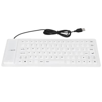 85 Keys USB Wired Keyboard Silent Keys Foldable Keyboard Portable Silicone Keyboard  Home