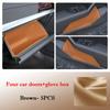 For Volkswagen Lavida 2018-2026 Car Door Slot Storage Box Leather Protective Pad Cover Glove Box Storage Barrel Interior Storage