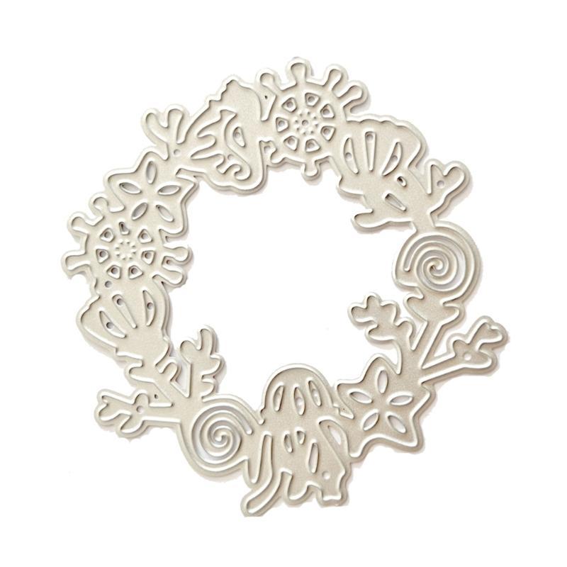  Wreath Metal Cutting Dies Stencils for DIY Scrapbooking Decorative Embossing Paper Cards Template Decorative Die Cuts