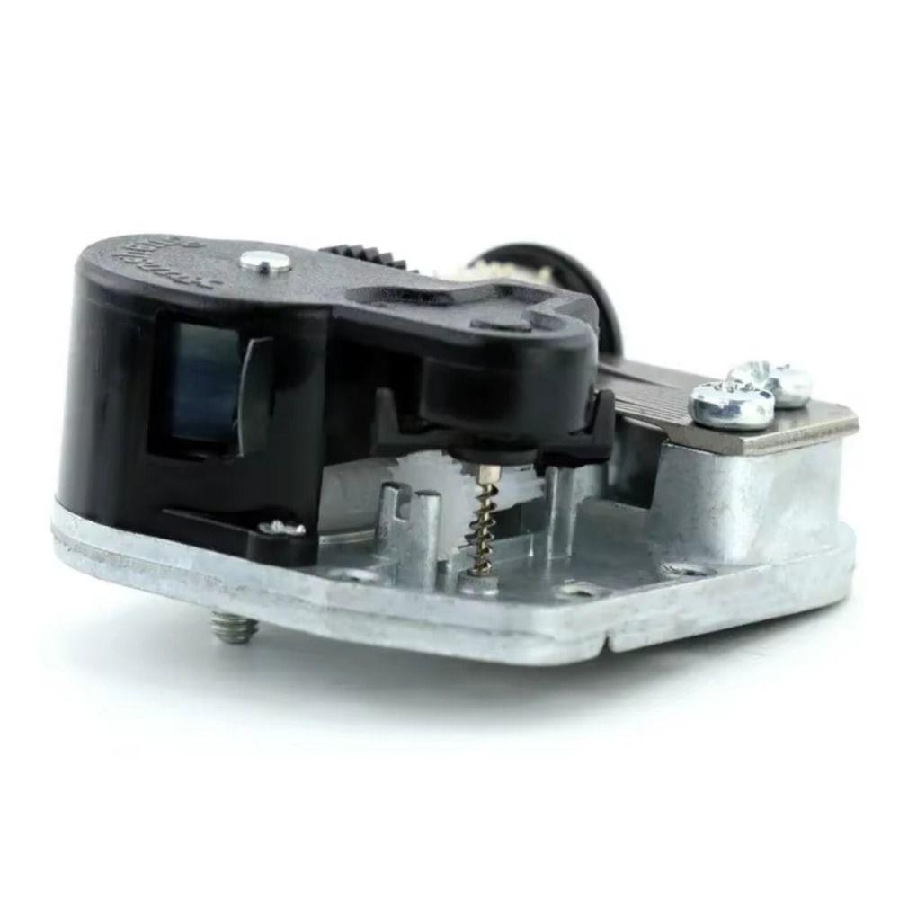 Alloy Clockwork Music Box Black&Silver Decor Collectibles Christmas Song Movement Wedding Favor