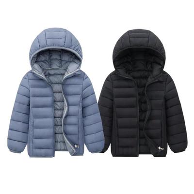 Boys Lightweight Down Jacket Children Girl Winter Autumn Cotton Coat Warm Hooded Outerwear Teen Sports Casual Clothes