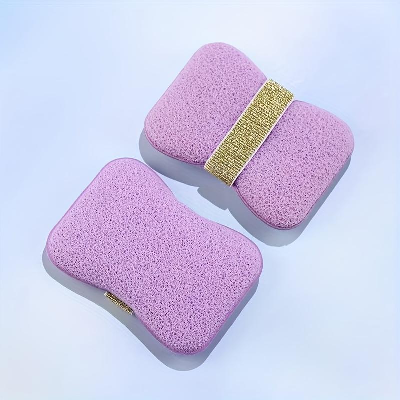

1/2Pcs Soap Bag Bath Sponge Home Use, Soft Shower Ball Cleaning Tool, Non-Spill Women s Exfoliating Body Scrub Puff фиолетовый