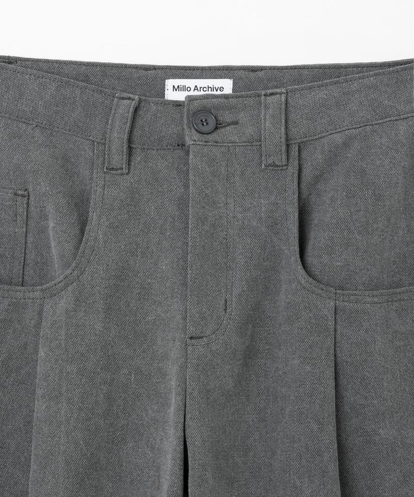 MILLO ARCHIVE Twill Tuck Pants [Charcoal]