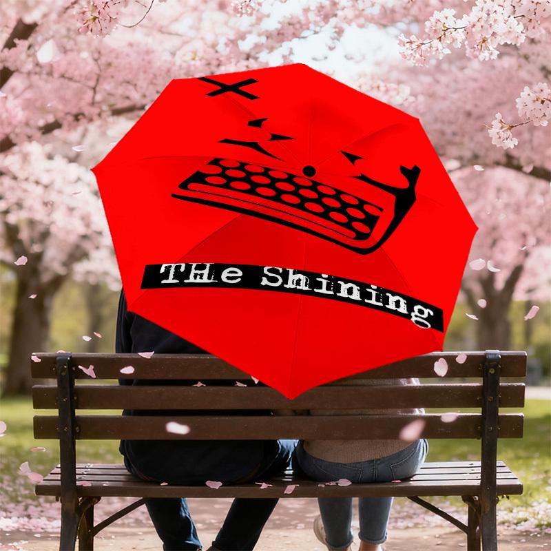 1PC The Shining Umbrella-8-Rib Reinforced, Automatic Open, Lightweight & Durable, Cute Fashion Accessory for Outdoor, D2650
