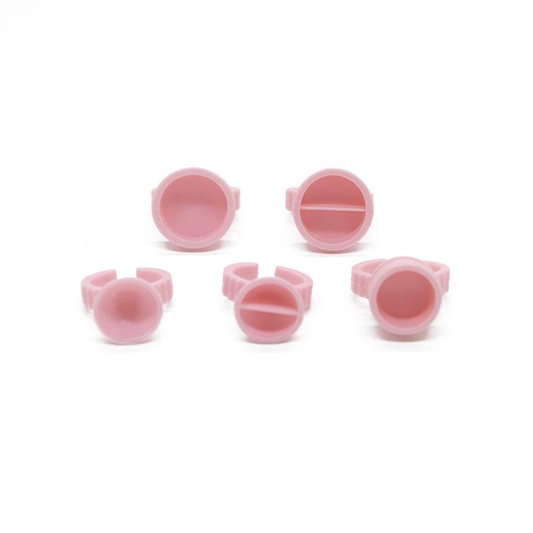 Eyelash and Tattoo Pigment Ring Cups, Large & Small Sizes, 100 Pcs/bag