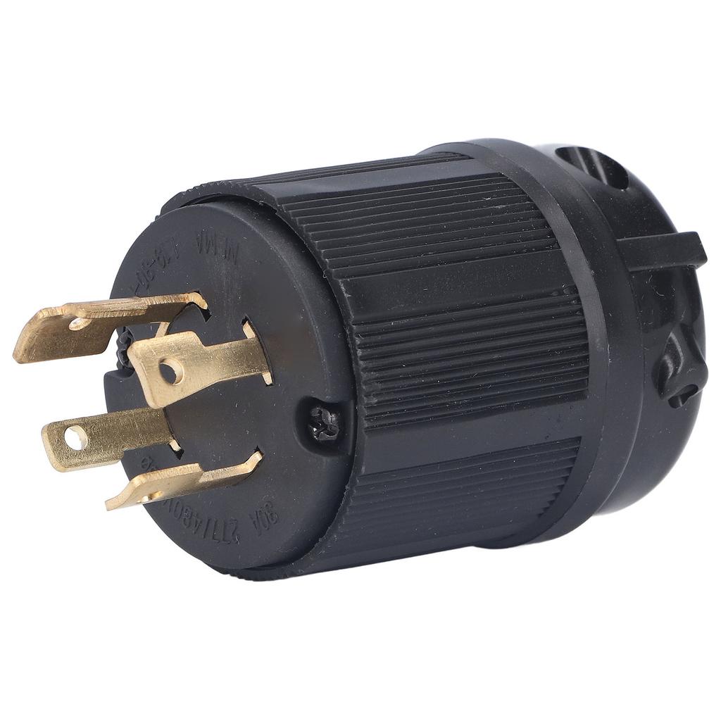 Verriegelungsstecker PA66 Kunststoff Messing 4-Loch Generatorstecker für Trockner 30A 277 480V