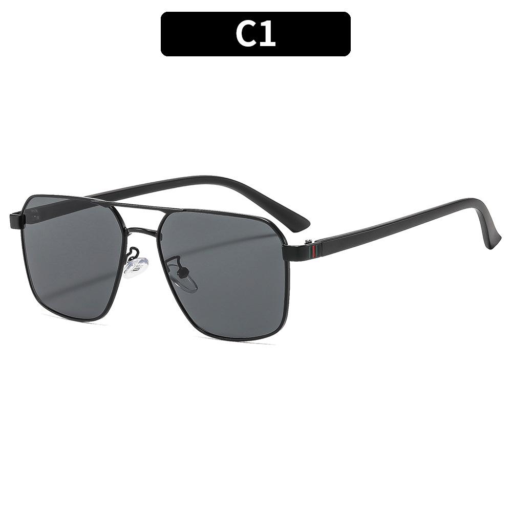 Women s sunglasses - unisex fashion double bridge aviator metal sunglasses