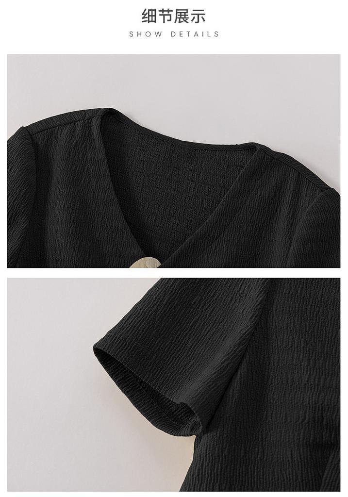 Women's high-end two-piece set [top+half skirt] Comfortable women's skirt for spring and summer outings commuting versatile skirt