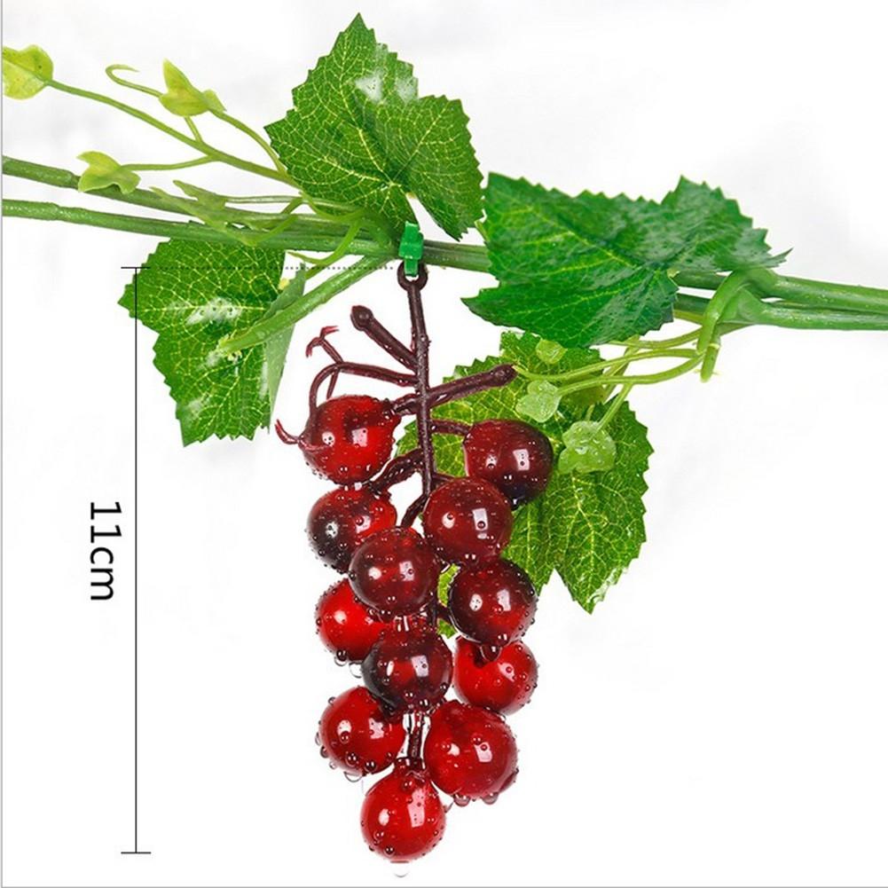 Rubberized Plastic Hanging Grapes for Vintage DIY For Home Garden Decor
