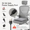 1PC Electric Heated Mat Winter Breathable Comfort Seat Heater Portable USB 4 Adjustable Heated Seat Mat with Controller 37x35cm