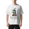 Frog Riding A Balance Scooter Printed Cotton T-shirt Summer Men's and Women's New Clothing Fashion Casual T-shirt Street Wear...