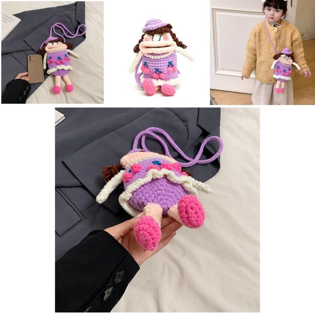 Adorable Cartoon Kids Shoulder Bag For Boys And Girls With Breathable Yarn Material