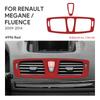 For Renault Megane RS 2009 2010 2011 2012 2013 2014 2015 Top Suede Trim LHD RHD Sticker Car Center Console Air Vent Trim