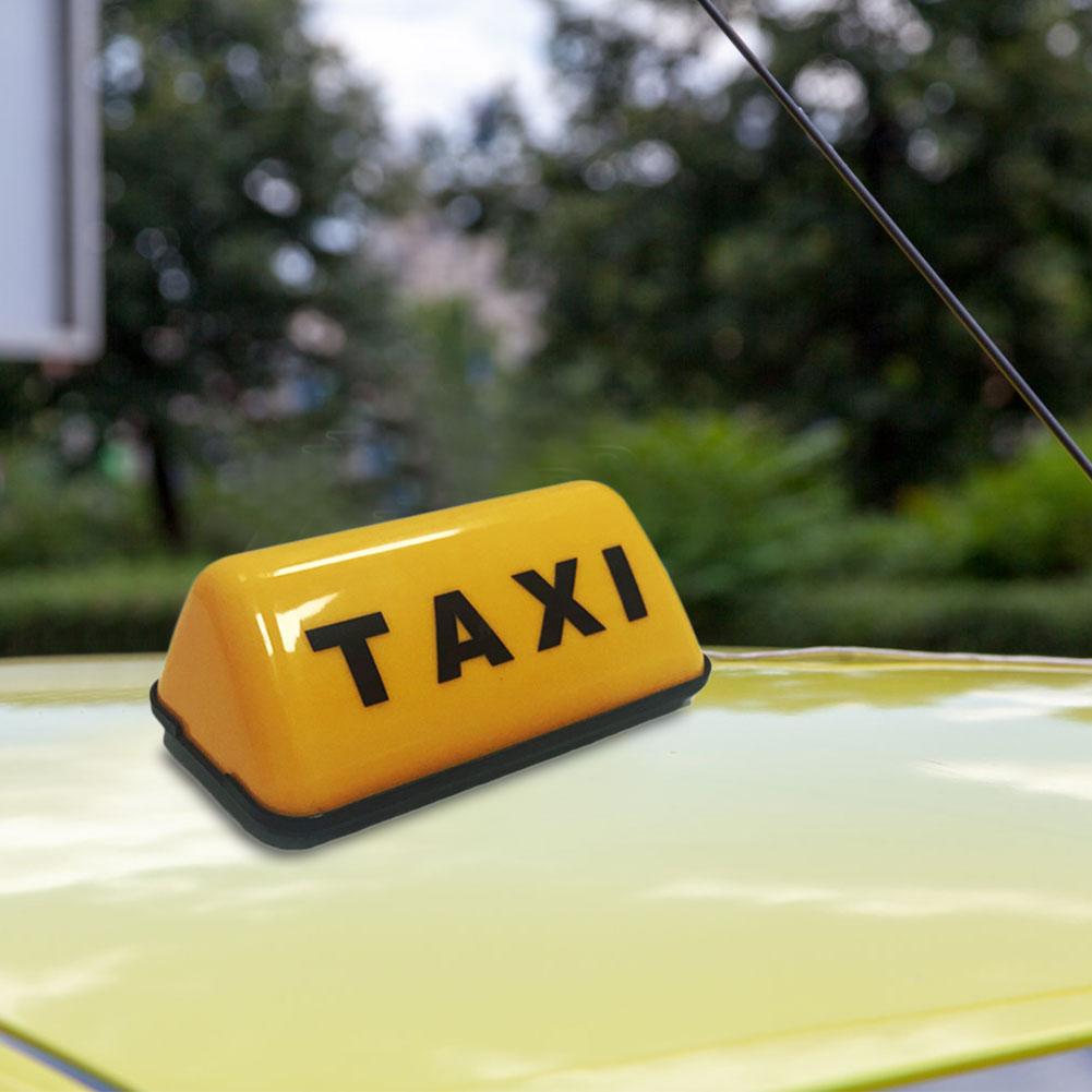12V Žluté/Bílé Znamení Taxi Střešní Nástavec Kabiny Signální Světlo Auta s Lepicí Základnou Střešní Světlo Taxi Módní Kupolová Světla Taxi