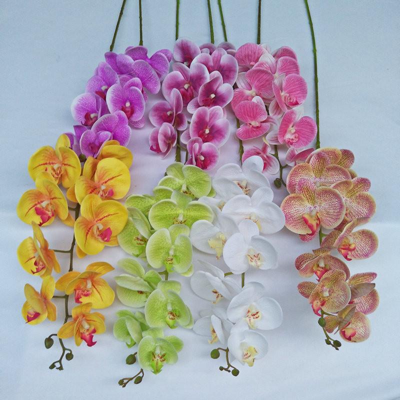 Phalaenopsis Artificial Orchid 3d Realistic Multi Stem For Home Wedding Decor