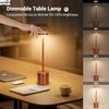 AITHEA Type C Rechargeable LED Table Lamp Touch Switch Bedside Night Light Portable 3 Color Desk Lamp for Club Bar Room Outdoor