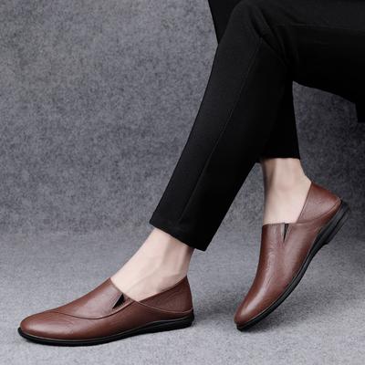 2024 Casual Schoenen Heren Mocassins Heren Loafers Echt Leer Bootschoenen Hoge Kwaliteit Schoeisel Lichtgewicht Antislip Rijschoenen