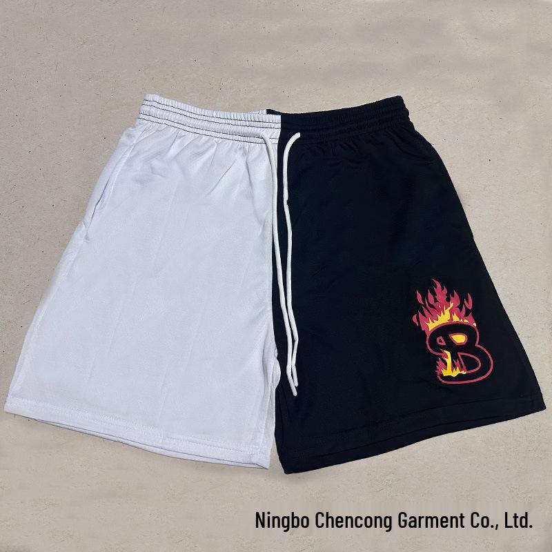BKTSQD Unisex Quick-Dry Mesh Sports Shorts for Running, Basketball, and Swimming