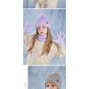 Winter Children's Hat, Scarf, Gloves, Three Piece Set, Anti Cold Ear Protection, Head Cover, Woolen Hat with Plush Insulation