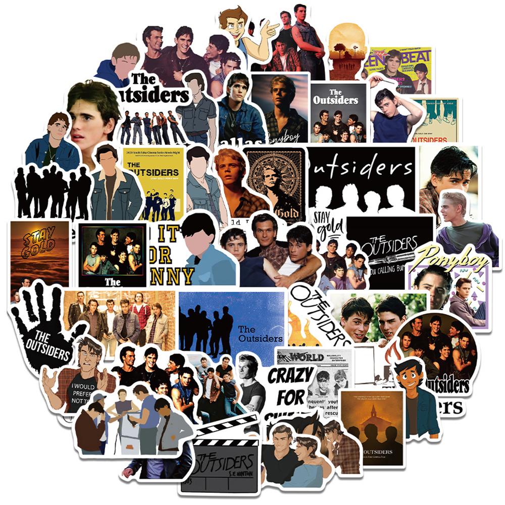 TV Series The Outsiders Stickers for Water Bottle Skateboard Refrigerator Hydro