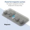 Car Mounted Magnetic Cable Management, Silicone Cable Clamp, Desktop Multi-purpose Wire Holder, 5 Clips for Lighting USB C Micro