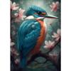 Fantasy Flower Animal Posters Prints Hummingbird Kingfisher Bird Horse Canvas Painting Wall Art Pictures Home Living Room Decor