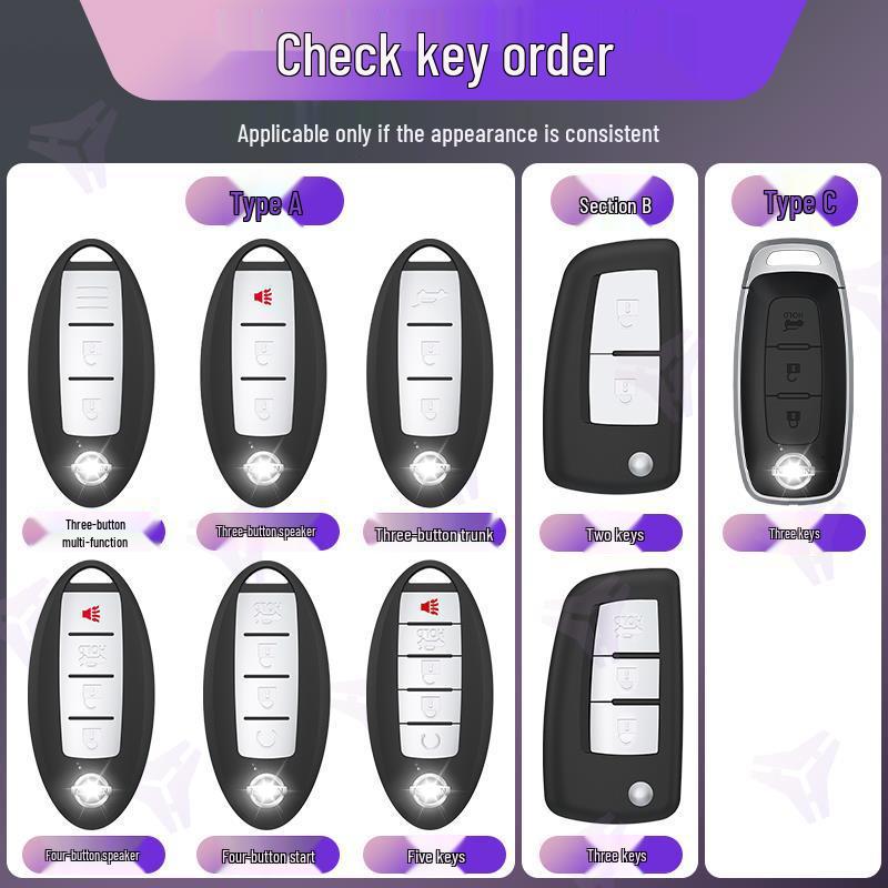 Compatible Key Case for Nissan Teana Zunxiang, Sylphy, Tanlu, Qashqai, Tiida, and Murano