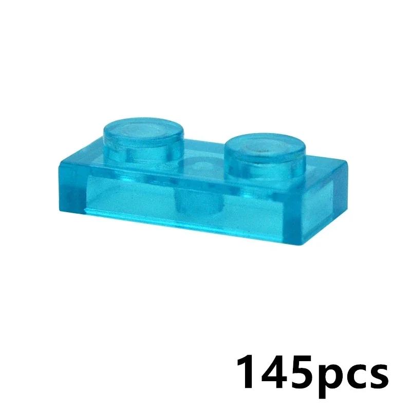 MOC Transparent Bulk Bricks 1x1 2x4 1x4 Clear Building Block Wall Panels and Baseplates