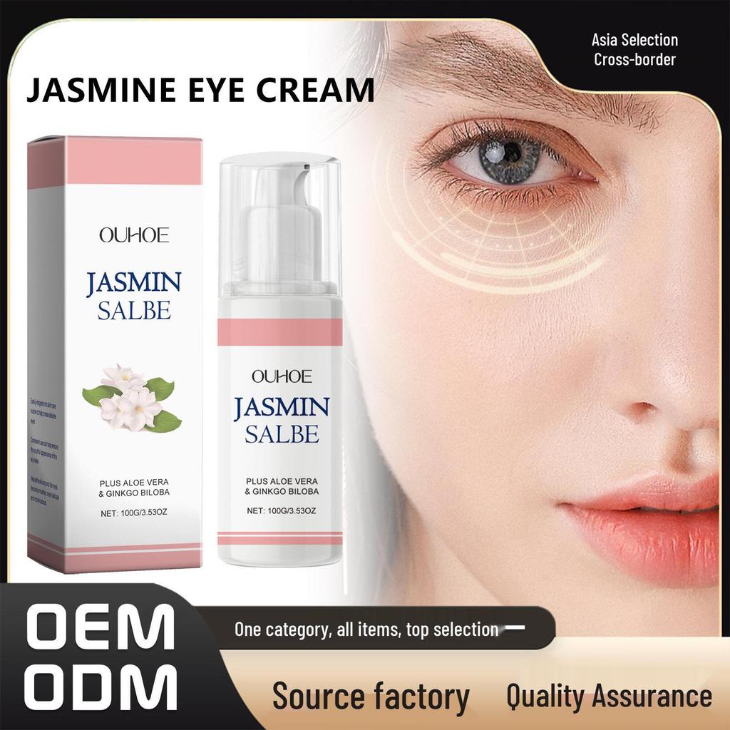 OUHOE Jasmine Eye Cream - Gentle Moisturizing & Hydrating Daily Care for Smooth, Soft Eye Area Skin