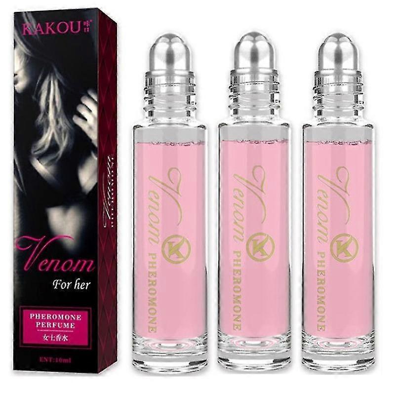 3pcs Sex Pheromone Perfume Erotic Roll-on Perfume Intimate Partner Perfume Men Women 10ml