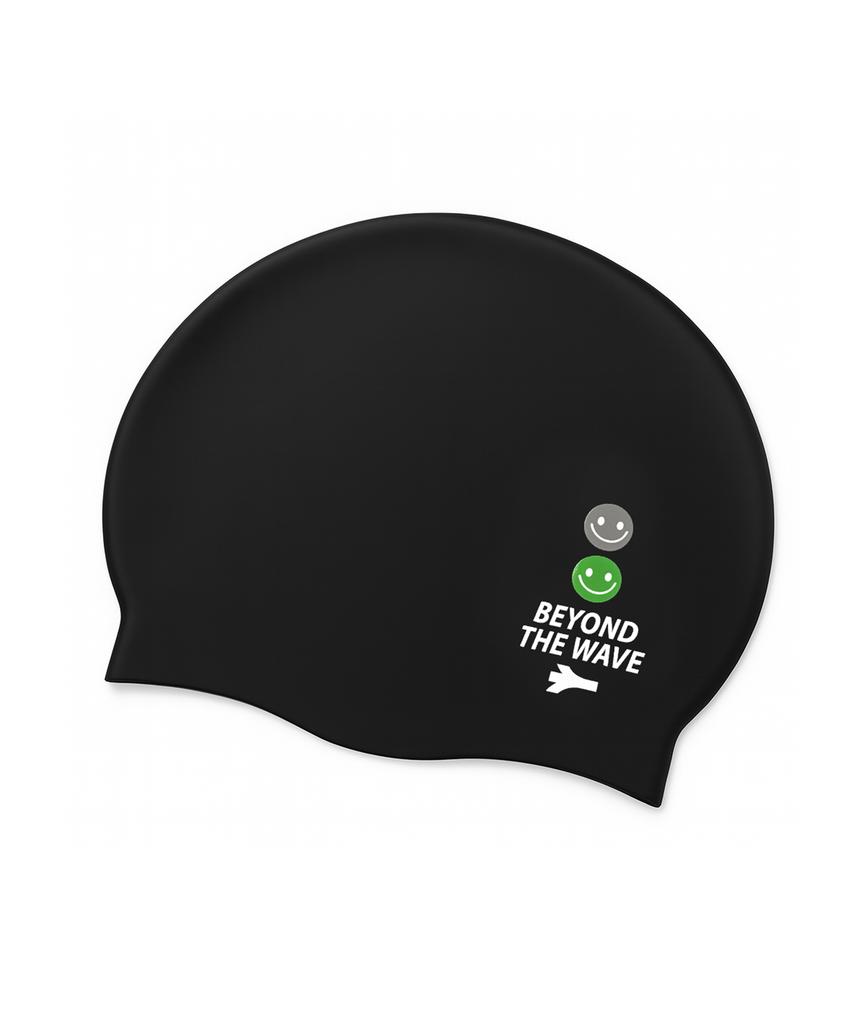 Lenomasuyeongbog Adult Smile Silicone Swim Cap Black Ro-Rc2F409-Bk