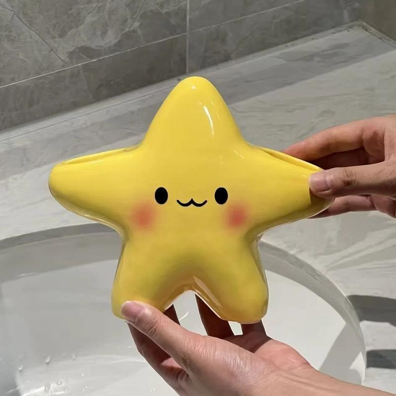 Creative Holder Star Shaped Waterproof Electric Toothbrush Holder Space Saving Portable Toothbrush Storage Rack New Year Gifts