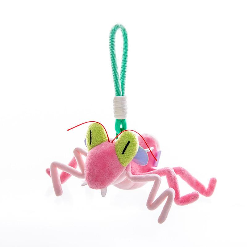 Cartoon Insect Plush Keychain Cute Toy For Students School Bag Decor