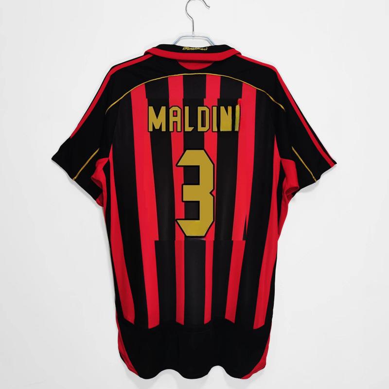 0607AC retro jersey Kacanestama R Tini Inzaghi Pirlo long short-sleeved football jersey S