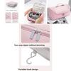 Travel Hair Dryer And Curling Iron Organizer Pu Storage Bag For Bathroom And Vacation Use
