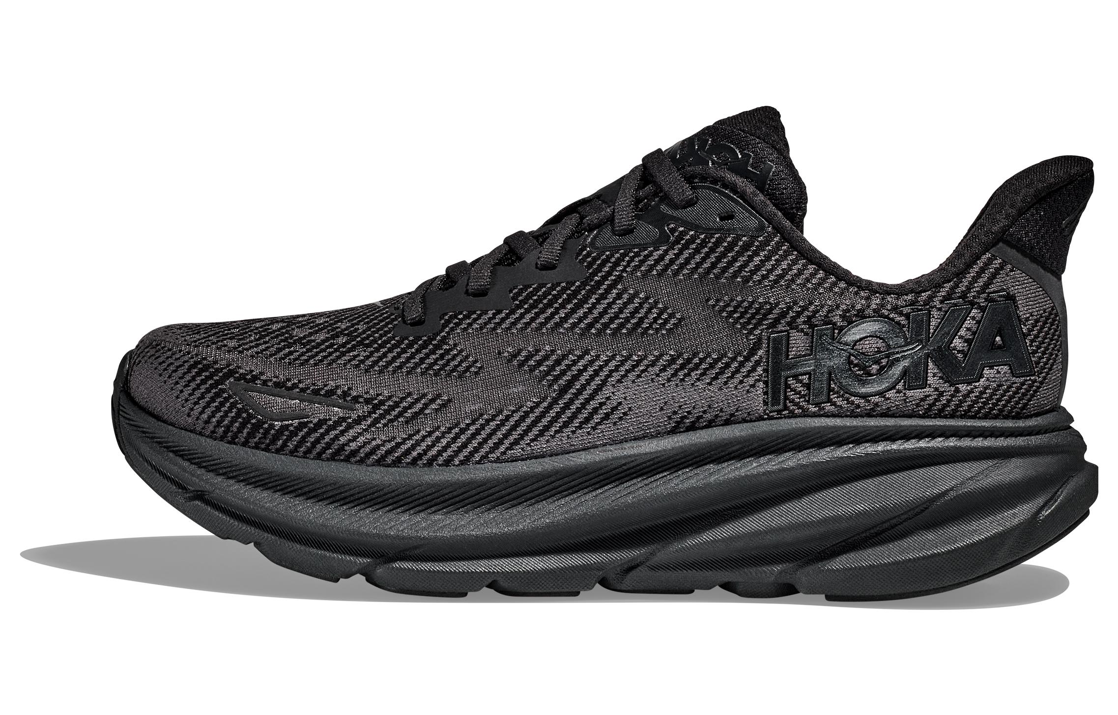 HOKA ONE ONE Clifton 9 Wide Black Women s 1132211-BBLC 36⅔